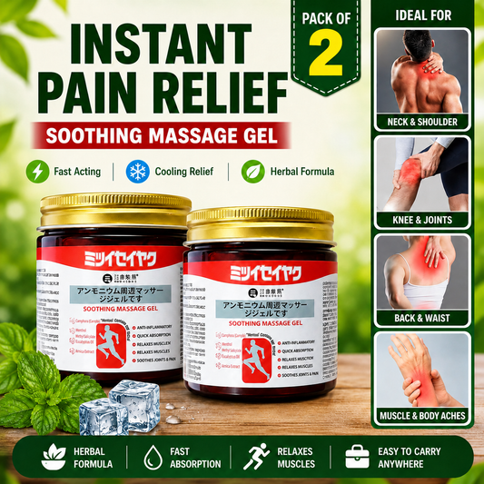 Japanese Massage Gel for Joint & Muscle Pain Relief - Buy 1 Get 1 Free (Pack of 2)