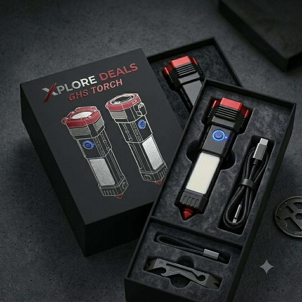 GHS Rechargeable Torch Flashlight