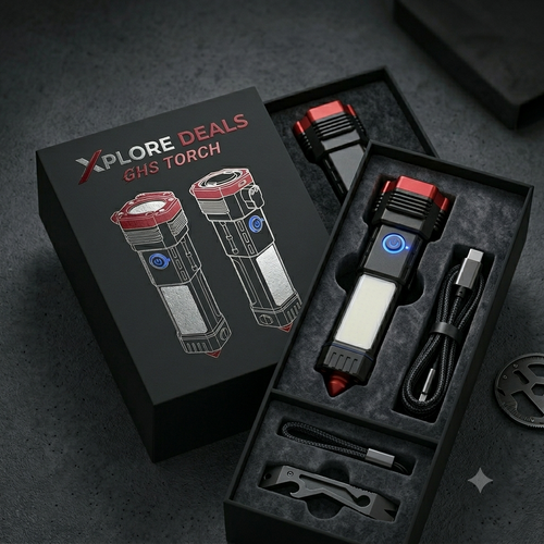 GHS Rechargeable Torch Flashlight
